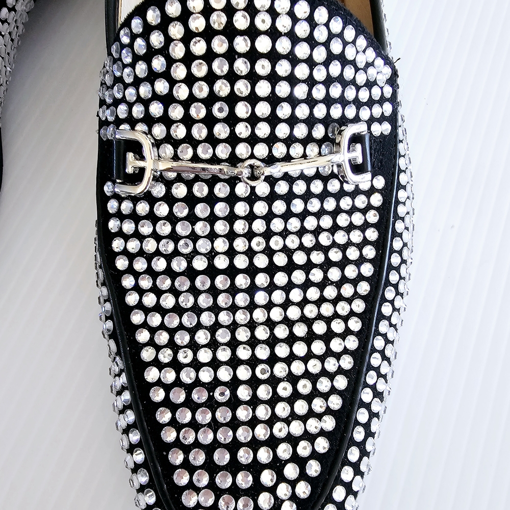 💎Stylish Sam Edelman Women's Rinestone Loafers Size 8.5💎
